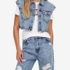 ΑΝΔΡΑΣ ONLY ONLREX LIFE LS DNM WAISTCOAT GOU DenimBlue -ΓΥΝΑΙΚΑ ΡΟΥΧΑ ΠΑΝΩΦΟΡΙΑ Εκπτώσεις 3410AONLY3540002 DenimBlue 1