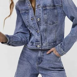 ΑΝΔΡΑΣ VERO MODA VMBRENDA LS DENIM JACKET MIX GA NOOS DenimBlue