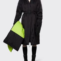 ΑΝΔΡΑΣ RAINS Long Padded Nylon W Coat Black