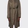 ΑΝΔΡΑΣ RAINS Long Padded Nylon W Coat Brown
