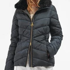 ΑΝΔΡΑΣ BARBOUR INTERNATIONAL ΜΠΟΥΦΑΝ Santa Rosa Quilt Black