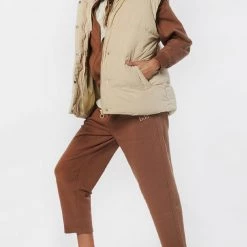 ΑΝΔΡΑΣ BODY ACTION WOMEN OVERSIZED GILET Biege -ΓΥΝΑΙΚΑ ΡΟΥΧΑ ΠΑΝΩΦΟΡΙΑ Εκπτώσεις 3510ABODY3110001 Biege 3
