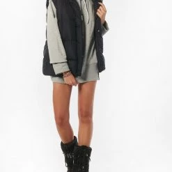 ΑΝΔΡΑΣ BODY ACTION WOMEN OVERSIZED GILET Black -ΓΥΝΑΙΚΑ ΡΟΥΧΑ ΠΑΝΩΦΟΡΙΑ Εκπτώσεις 3510ABODY3110001 Black 3