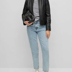 ΑΝΔΡΑΣ BOSS ΔΕΡΜΑΤΙΝΟ C_Saflima1 Black -ΓΥΝΑΙΚΑ ΡΟΥΧΑ ΠΑΝΩΦΟΡΙΑ Εκπτώσεις 3510ABOSS3130007 Black 3