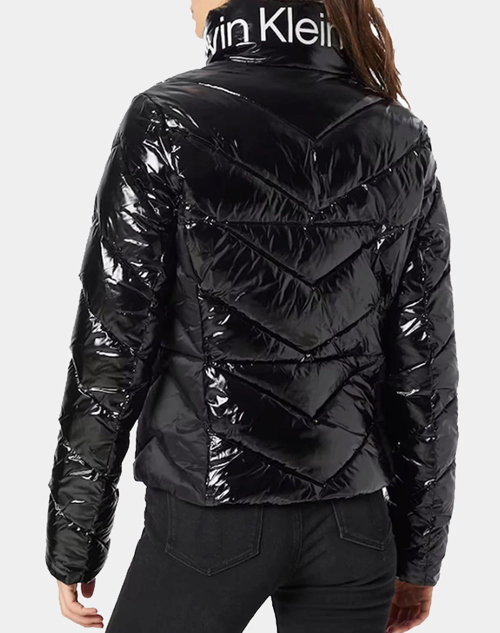 ΑΝΔΡΑΣ CALVIN KLEIN CHEVRON QUILT FITTED LW JACKET Black 4 ΑΝΔΡΑΣ CALVIN KLEIN CHEVRON QUILT FITTED LW JACKET Black - Image 2
