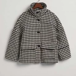 ΑΝΔΡΑΣ GANT ΜΠΟΥΦΑΝ D1. HOUNDSTOOTH CROPPED JACKET Black -ΓΥΝΑΙΚΑ ΡΟΥΧΑ ΠΑΝΩΦΟΡΙΑ Εκπτώσεις 3510AGANT3120018 Black 3