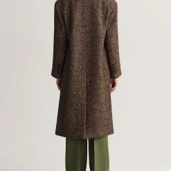 ΑΝΔΡΑΣ GANT ΠΑΛΤΟ D1. HERRINGBONE OVERCOAT DarkBrown -ΓΥΝΑΙΚΑ ΡΟΥΧΑ ΠΑΝΩΦΟΡΙΑ Εκπτώσεις 3510AGANT3500023 DarkBrown 2