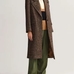 ΑΝΔΡΑΣ GANT ΠΑΛΤΟ D1. HERRINGBONE OVERCOAT DarkBrown -ΓΥΝΑΙΚΑ ΡΟΥΧΑ ΠΑΝΩΦΟΡΙΑ Εκπτώσεις 3510AGANT3500023 DarkBrown 3