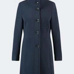 ΑΝΔΡΑΣ GERRY WEBER COAT WOOL DarkBlue -ΓΥΝΑΙΚΑ ΡΟΥΧΑ ΠΑΝΩΦΟΡΙΑ Εκπτώσεις 3510AGERR3500028 DarkBlue 3