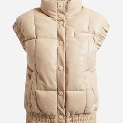 ΑΝΔΡΑΣ GUESS ANNE VEST ΓΙΛΕΚΟ ΓΥΝΑΙΚΕΙΟ Biege -ΓΥΝΑΙΚΑ ΡΟΥΧΑ ΠΑΝΩΦΟΡΙΑ Εκπτώσεις 3510AGUES3110003 Biege 2