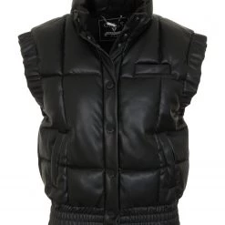 ΑΝΔΡΑΣ GUESS ANNE VEST ΓΙΛΕΚΟ ΓΥΝΑΙΚΕΙΟ Black