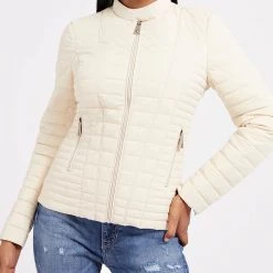 ΑΝΔΡΑΣ GUESS VONA JACKET ΜΠΟΥΦΑΝ ΓΥΝΑΙΚΕΙΟ OffWhite