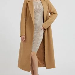ΑΝΔΡΑΣ GUESS DIAMANTE COAT ΠΑΛΤΟ ΓΥΝΑΙΚΕΙΟ SandyBrown -ΓΥΝΑΙΚΑ ΡΟΥΧΑ ΠΑΝΩΦΟΡΙΑ Εκπτώσεις 3510AGUES3500013 SandyBrown 3