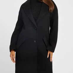 ΑΝΔΡΑΣ GUESS ELLY COAT ΠΑΛΤΟ ΓΥΝΑΙΚΕΙΟ Black