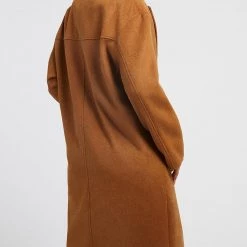 ΑΝΔΡΑΣ GUESS ELLY COAT ΠΑΛΤΟ ΓΥΝΑΙΚΕΙΟ Brown -ΓΥΝΑΙΚΑ ΡΟΥΧΑ ΠΑΝΩΦΟΡΙΑ Εκπτώσεις 3510AGUES3500014 Brown 2