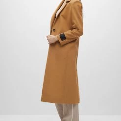 ΑΝΔΡΑΣ HUGO BOSS ΠΑΛΤΟ Mojeni Cinnamon -ΓΥΝΑΙΚΑ ΡΟΥΧΑ ΠΑΝΩΦΟΡΙΑ Εκπτώσεις 3510AHUGO3500003 Cinnamon 4