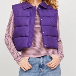 JJXX BY JACK&JONES ΑΝΔΡΑΣ JJXX JXELLINOR RECYCLE PADDED VEST SN ΜΠΟΥΦΑΝ Purple