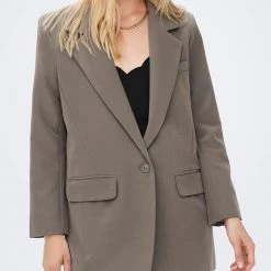 ΑΝΔΡΑΣ ONLY ΣΑΚΚΑΚΙ ONLLANA-BERRY L/S OVS BLAZER TLR NOOS Gray -ΓΥΝΑΙΚΑ ΡΟΥΧΑ ΠΑΝΩΦΟΡΙΑ Εκπτώσεις 3510AONLY3000004 Gray 4