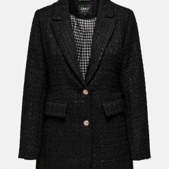 ΑΝΔΡΑΣ ONLY ΣΑΚΚΑΚΙ ONLKENNEDY BOUCLE BLAZER OTW Black -ΓΥΝΑΙΚΑ ΡΟΥΧΑ ΠΑΝΩΦΟΡΙΑ Εκπτώσεις 3510AONLY3000005 Black 3