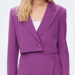 ΑΝΔΡΑΣ ONLY ΣΑΚΚΑΚΙ ONLTERA L/S OVS CROPPED BLAZER TLR Fuchsia