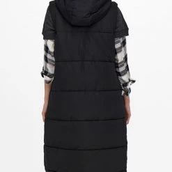 ΑΝΔΡΑΣ ONLY ΜΠΟΥΦΑΝ ΑΜΑΝΙΚΟ ONLALINA LONG WAISTCOAT OTW NOOS Black -ΓΥΝΑΙΚΑ ΡΟΥΧΑ ΠΑΝΩΦΟΡΙΑ Εκπτώσεις 3510AONLY3110014 Black 2