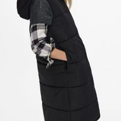 ΑΝΔΡΑΣ ONLY ΜΠΟΥΦΑΝ ΑΜΑΝΙΚΟ ONLALINA LONG WAISTCOAT OTW NOOS Black -ΓΥΝΑΙΚΑ ΡΟΥΧΑ ΠΑΝΩΦΟΡΙΑ Εκπτώσεις 3510AONLY3110014 Black 3