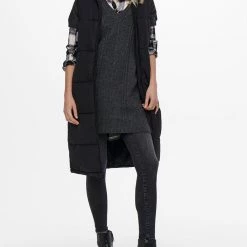 ΑΝΔΡΑΣ ONLY ΜΠΟΥΦΑΝ ΑΜΑΝΙΚΟ ONLALINA LONG WAISTCOAT OTW NOOS Black -ΓΥΝΑΙΚΑ ΡΟΥΧΑ ΠΑΝΩΦΟΡΙΑ Εκπτώσεις 3510AONLY3110014 Black 4