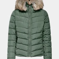 ΑΝΔΡΑΣ ONLY ΜΠΟΥΦΑΝ ONLNEWELLAN QUILTED HOOD JACKET CC OTW MintGreen