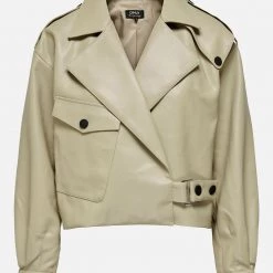 ΑΝΔΡΑΣ ONLY ΜΠΟΥΦΑΝ ONLSMOKEY FAUX LEATHER JACKET OTW Cream 7 ΑΝΔΡΑΣ ONLY ΜΠΟΥΦΑΝ ONLSMOKEY FAUX LEATHER JACKET OTW Cream -ΓΥΝΑΙΚΑ ΡΟΥΧΑ ΠΑΝΩΦΟΡΙΑ Εκπτώσεις 3510AONLY3130019 Cream 3