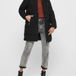 ΑΝΔΡΑΣ ONLY ΜΠΟΥΦΑΝ ONLDOLLY LONG PUFFER COAT OTW NOOS Black -ΓΥΝΑΙΚΑ ΡΟΥΧΑ ΠΑΝΩΦΟΡΙΑ Εκπτώσεις 3510AONLY3500041 Black 4