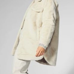 ΑΝΔΡΑΣ ONLY ΠΑΛΤΟ ONLVIDA FUR SHACKET OTW Ecru -ΓΥΝΑΙΚΑ ΡΟΥΧΑ ΠΑΝΩΦΟΡΙΑ Εκπτώσεις 3510AONLY3500044 Ecru 2