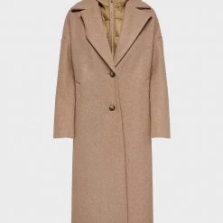 ΑΝΔΡΑΣ ONLY ΠΑΛΤΟ ONLDAWN LIFE PUFFER 2IN1 HOOD COAT OTW SandyBrown