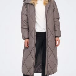 ΑΝΔΡΑΣ ONLY ΜΠΟΥΦΑΝ ONLTAMARA X-LONG QUILTED COAT CC OTW Gray