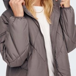 ΑΝΔΡΑΣ ONLY ΜΠΟΥΦΑΝ ONLTAMARA X-LONG QUILTED COAT CC OTW Gray -ΓΥΝΑΙΚΑ ΡΟΥΧΑ ΠΑΝΩΦΟΡΙΑ Εκπτώσεις 3510AONLY3500048 Gray 3