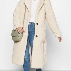 ΑΝΔΡΑΣ ONLY ΠΑΛΤΟ ONLBRITT TEDDY X-LONG COAT OTW Ecru