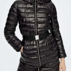 ΑΝΔΡΑΣ ONLY ONLSCARLETT QUILTED BELTED COAT CC OTW Black