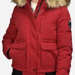 SUPERDRY ΑΝΔΡΑΣ SUPERDY EVEREST BOMBER ΜΠΟΥΦΑΝ ΓΥΝΑΙΚΕΙΟ ValentineRed