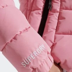 ΑΝΔΡΑΣ SUPERDRY D4 SDCD HOODED SPIRIT SPORTS PUFFER ΜΠΟΥΦΑΝ ΓΥΝΑΙΚΕΙΟ Pink -ΓΥΝΑΙΚΑ ΡΟΥΧΑ ΠΑΝΩΦΟΡΙΑ Εκπτώσεις 3510ASUPE3120020 Pink 5