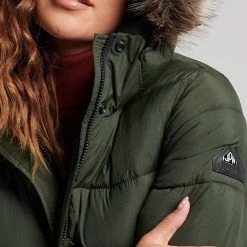 SUPERDRY ΑΝΔΡΑΣ SUPERDY D2 VINTAGE HOODED MID LAYER LONG ΜΠΟΥΦΑΝ ΓΥΝΑΙΚΕΙΟ DarkGreen -ΓΥΝΑΙΚΑ ΡΟΥΧΑ ΠΑΝΩΦΟΡΙΑ Εκπτώσεις 3510ASUPE3120022 DarkGreen 3
