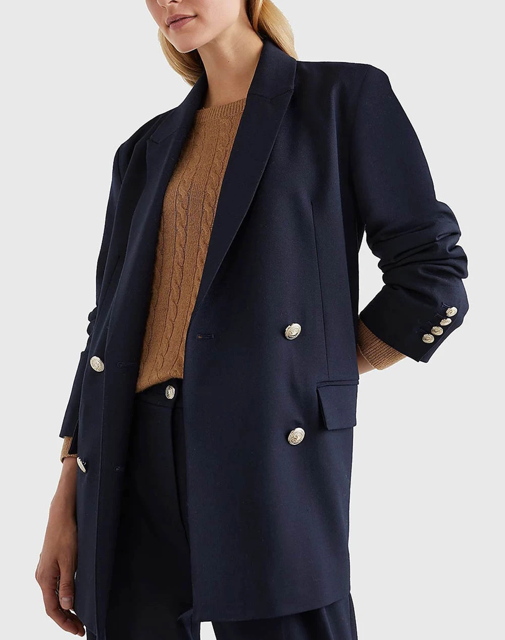 ΑΝΔΡΑΣ TOMMY HILFIGER ΣΑΚΚΑΚΙ WOOL BLEND CREST DB BLAZER DarkBlue 3 ΑΝΔΡΑΣ TOMMY HILFIGER ΣΑΚΚΑΚΙ WOOL BLEND CREST DB BLAZER DarkBlue