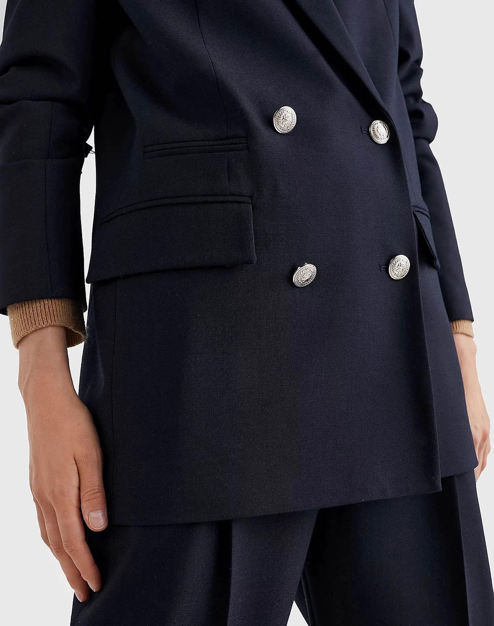 ΑΝΔΡΑΣ TOMMY HILFIGER ΣΑΚΚΑΚΙ WOOL BLEND CREST DB BLAZER DarkBlue 6 ΑΝΔΡΑΣ TOMMY HILFIGER ΣΑΚΚΑΚΙ WOOL BLEND CREST DB BLAZER DarkBlue - Image 4