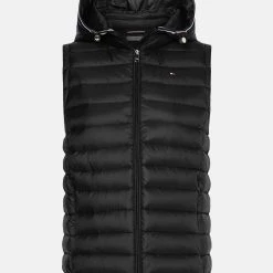 ΑΝΔΡΑΣ TOMMY HILFIGER ΜΠΟΥΦΑΝ ΑΜΑΝΙΚΟ ΑΜΑΝΙΚΟ HERITAGE LW DOWN VEST Black