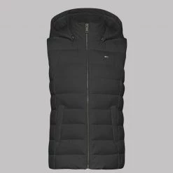 ΑΝΔΡΑΣ TOMMY HILFIGER AMANIKO ΜΠΟΥΦΑΝ TJW BASIC HOODED VEST Black