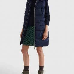 ΑΝΔΡΑΣ TOMMY HILFIGER ΜΠΟΥΦΑΝ ΑΜΑΝΙΚΟ SATEEN DOWN HOODED VEST DarkBlue