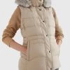 ΑΝΔΡΑΣ TOMMY HILFIGER ΜΠΟΥΦΑΝ ΑΜΑΝΙΚΟ TYRA DOWN VEST WITH FUR Biege -ΓΥΝΑΙΚΑ ΡΟΥΧΑ ΠΑΝΩΦΟΡΙΑ Εκπτώσεις 3510ATOMM3110017 Biege 1