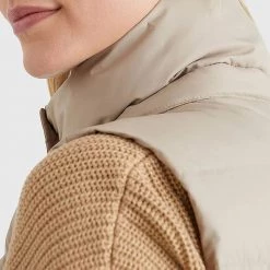 ΑΝΔΡΑΣ TOMMY HILFIGER ΜΠΟΥΦΑΝ ΑΜΑΝΙΚΟ TYRA DOWN VEST WITH FUR Biege -ΓΥΝΑΙΚΑ ΡΟΥΧΑ ΠΑΝΩΦΟΡΙΑ Εκπτώσεις 3510ATOMM3110017 Biege 3