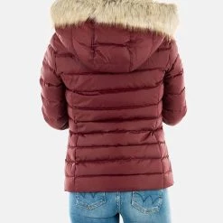 ΑΝΔΡΑΣ TOMMY HILFIGER ΜΠΟΥΦΑΝ TJW BASIC HOODED DOWN JACKET DarkRed -ΓΥΝΑΙΚΑ ΡΟΥΧΑ ΠΑΝΩΦΟΡΙΑ Εκπτώσεις 3510ATOMM3120019 DarkRed 2