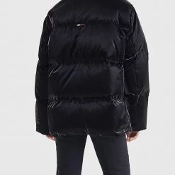 ΑΝΔΡΑΣ TOMMY HILFIGER ΜΠΟΥΦΑΝ METALLIC DOWN PUFFER JKT Black -ΓΥΝΑΙΚΑ ΡΟΥΧΑ ΠΑΝΩΦΟΡΙΑ Εκπτώσεις 3510ATOMM3120023 Black 2