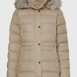 ΑΝΔΡΑΣ TOMMY HILFIGER ΜΠΟΥΦΑΝ TYRA DOWN JKT WITH FUR Biege -ΓΥΝΑΙΚΑ ΡΟΥΧΑ ΠΑΝΩΦΟΡΙΑ Εκπτώσεις 3510ATOMM3120024 Biege 5
