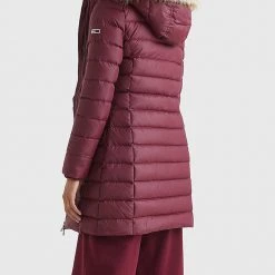 ΑΝΔΡΑΣ TOMMY HILFIGER ΜΠΟΥΦΑΝ TJW ESSENTIAL HOODED DOWN COAT Bordeux -ΓΥΝΑΙΚΑ ΡΟΥΧΑ ΠΑΝΩΦΟΡΙΑ Εκπτώσεις 3510ATOMM3500037 Bordeux 2